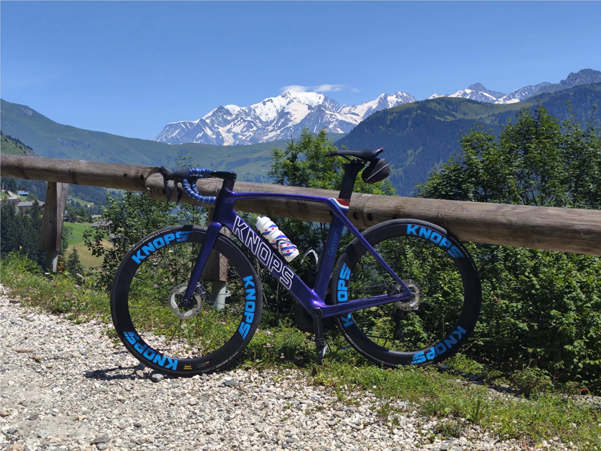 Pieter Knops with his bike