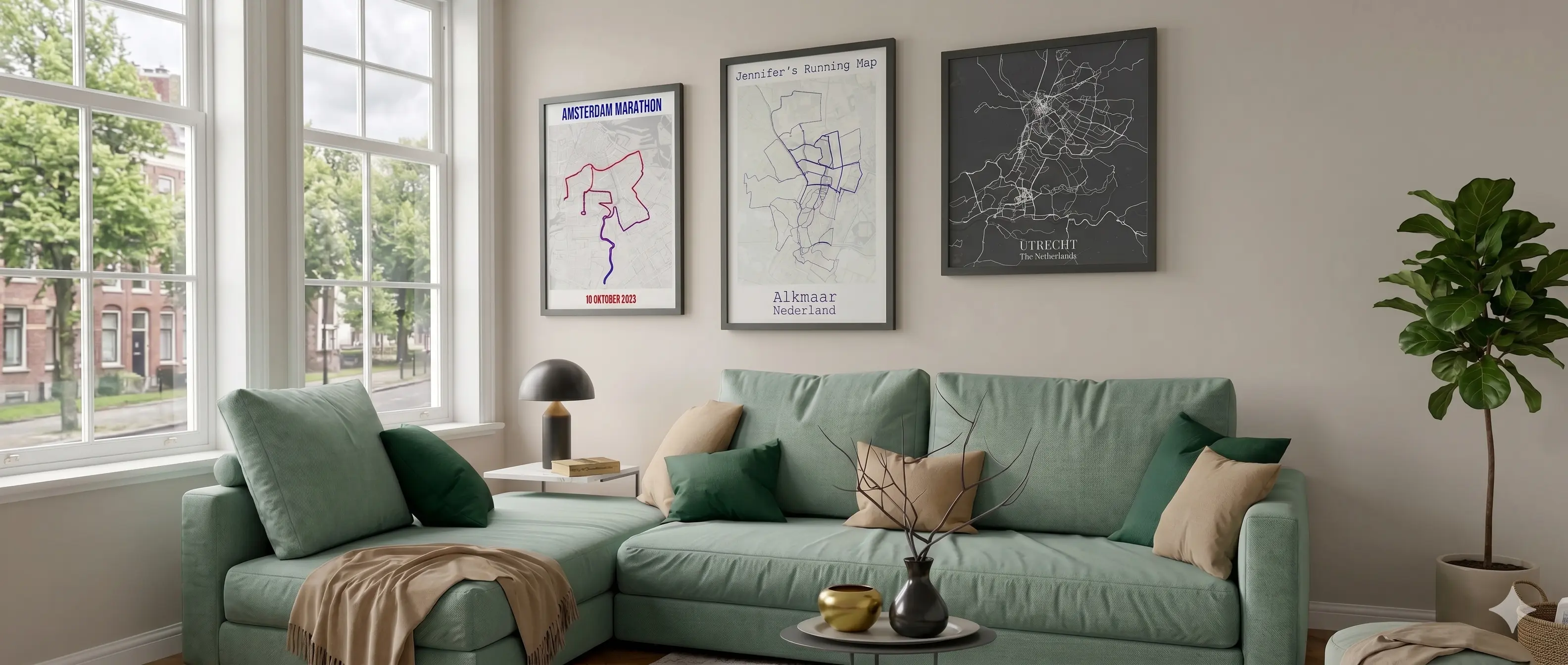 Personalized Strava heatmap poster and running route prints, custom wall art for runners, cyclists and hikers, perfect as a gift